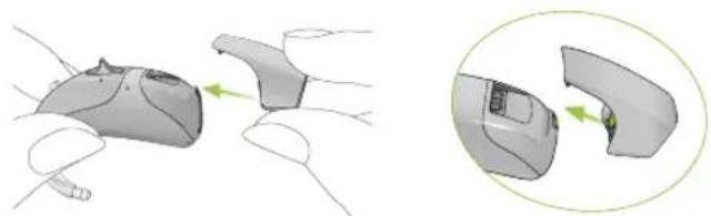 Phonak Sky Q - Step 1. Attaching the audio shoe to the hearing aid - 1