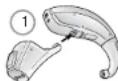Interton Share BTE - Connecting/Disconnecting audio boots - 1