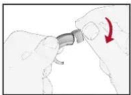 Audibel A3 BTE - To attach the DAI shoe: - 1