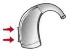 Audibel A2 BTE - Touch and Release Memory Control - 1