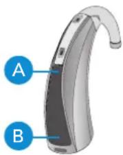 Audibel A2 BTE - Touch and Release Volume Control - 2