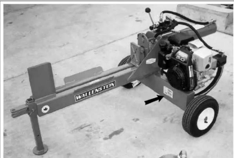 Wallenstein WX640 - SERIAL NUMBER LOCATION - 1