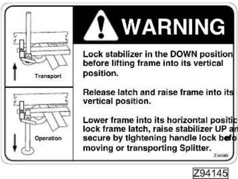 Wallenstein WX640 - SAFETY SIGN LOCATIONS - 3 PANEL - 6