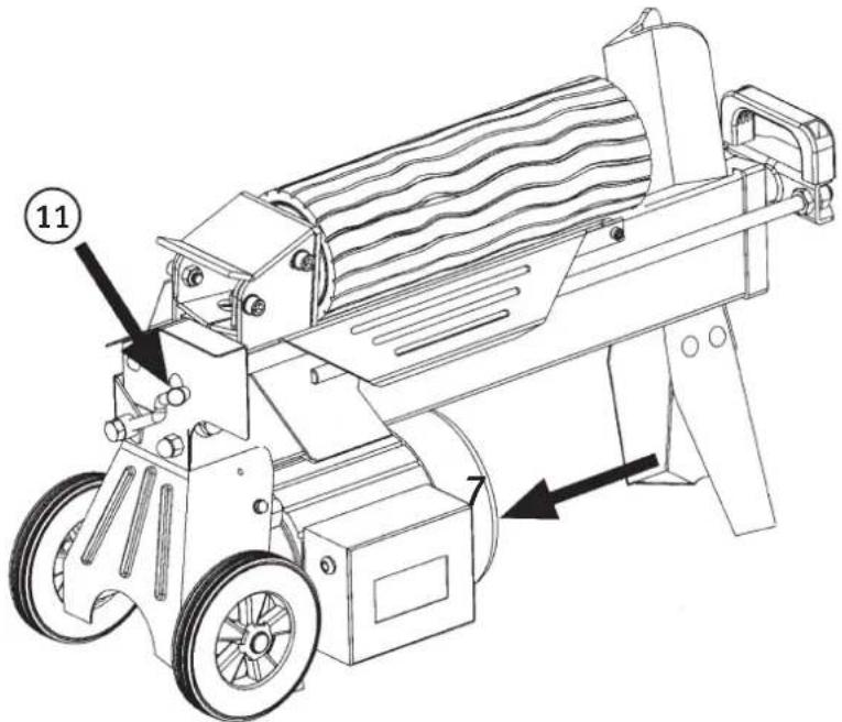 Cotech WS4T-37 - Börja arbeta med vedklyven - 1