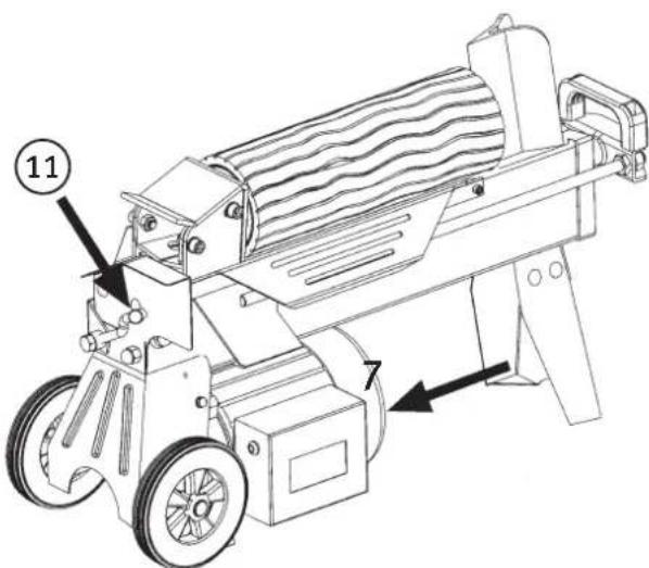 Cotech WS4T-37 - Arbeit mit dem Holzspalter - 1