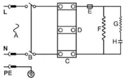 Meec Tools 380-040 - Schemat obwodu elektrycznego - 1