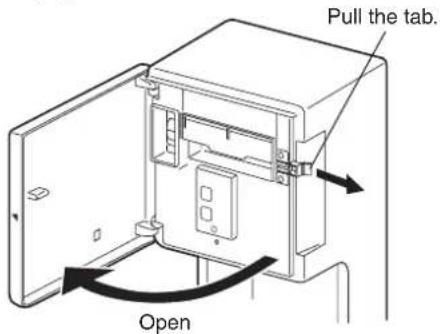 Pull the tab. Open