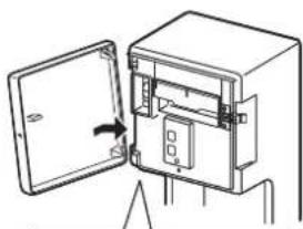 MITSUBISHI JT-MC206GS-W-E - Precautions for when opening/closing the front cover - 1