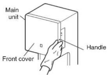 Main unit Front cover Handle