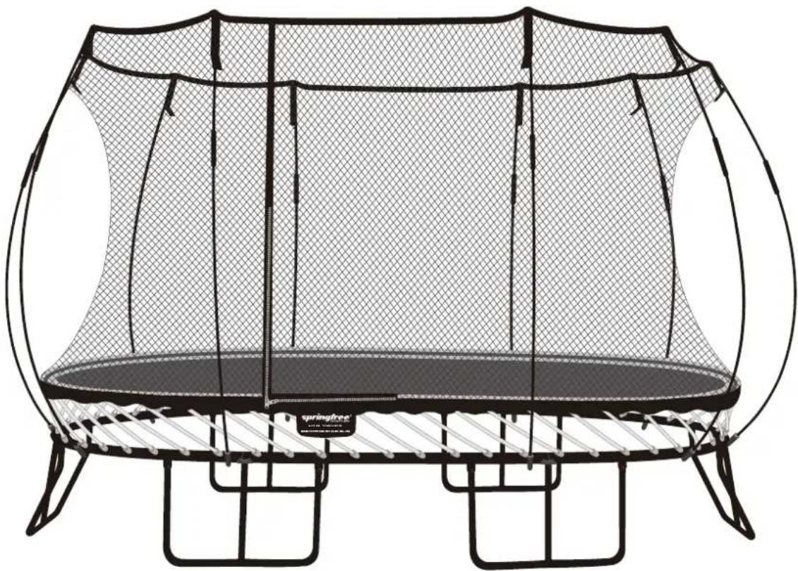 Springfree Large Oval O92 - Montage - und Demontageanleitung für Trampolin & Fangnetz - 1