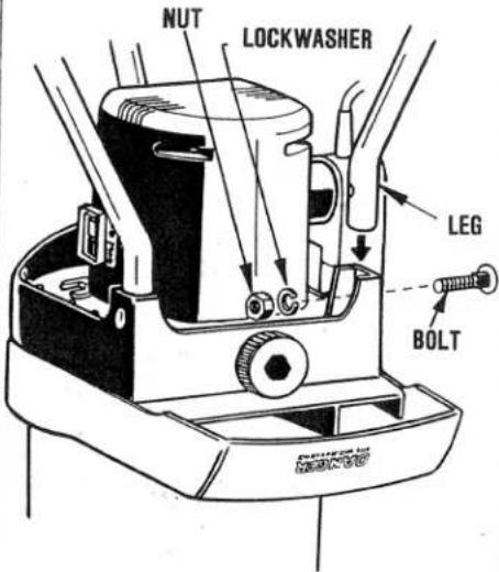 NUT LOCKWASHER LEG BOLT