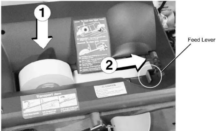 PITNEY BOWES DM900 - Installing a New Tape Roll - 1