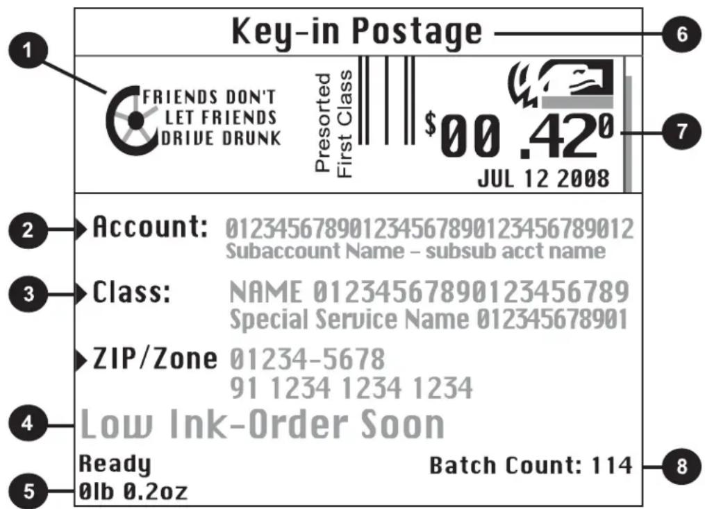 PITNEY BOWES DM900 - The Main Screen - 1