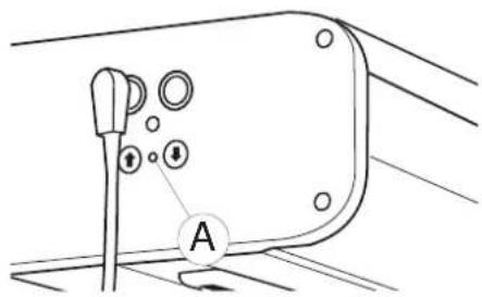 Liko Rall 242 ES R2R - Ensure that the lift strap is kept straight and stretched when it runs in and out of the lift motor. - 1