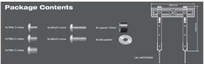 TITAN MF 3735 - FIXED WALL MOUNT - 3