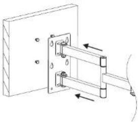 Ricoo S0222 - Anbringung der Wandhalterung mit dem TV an die Wand - 3