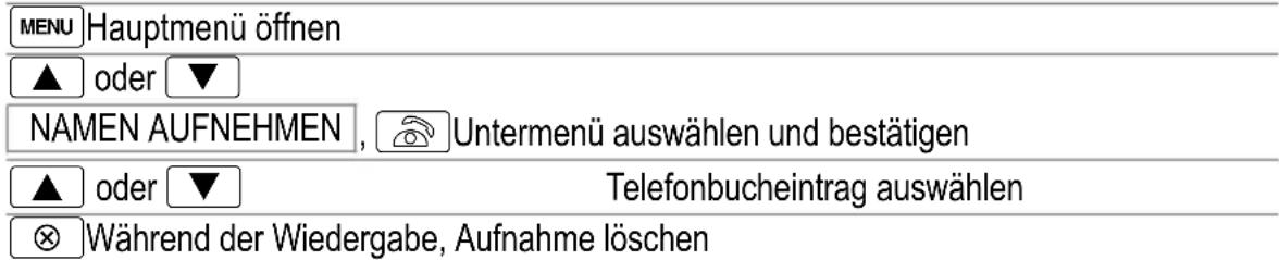 AUDIOLINE TEL 50 SOS - Aufnahme löschen - 1