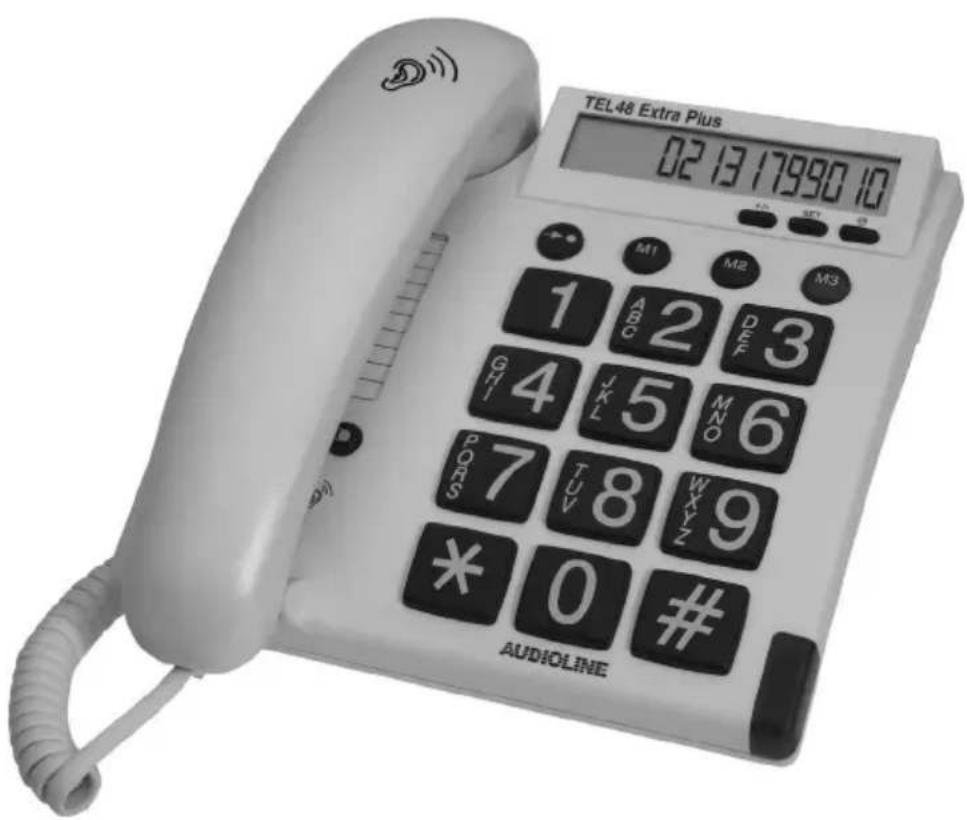 AUDIOLINE TEL 48 Extra Plus - Sicherheitstelefon Security Phone - 1