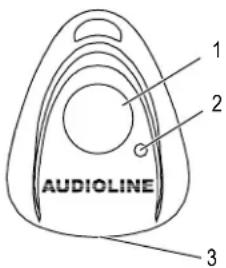 AUDIOLINE TEL 50 ALARM BIG - Batterie Notrufgeber - 1