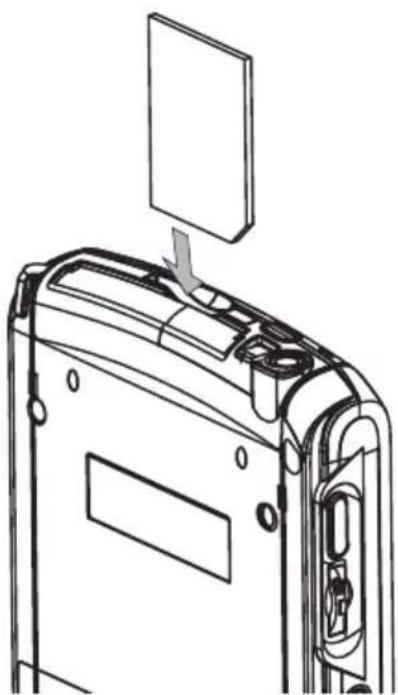 TOSHIBA E800 - Inserting an SD Card - 1
