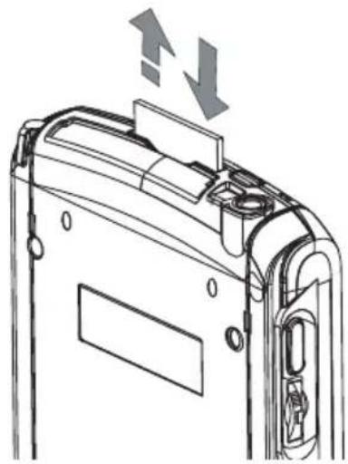 TOSHIBA E800 - To remove a card: - 1