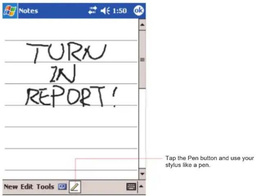 TURN IN REPORT! Tap the Pen button and use your stylus like a pen. New Edit Tools