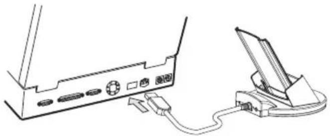TOSHIBA E800 - To Connect Using the Supplied Cradle: - 1