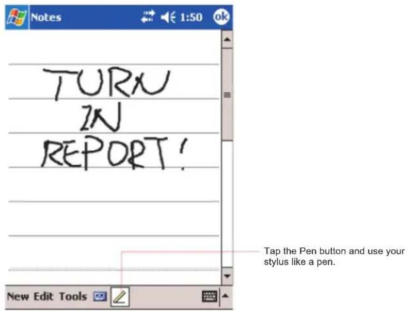 TURN IN REPORT! Tap the Pen button and use your stylus like a pen. New Edit Tools