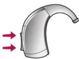 Starkey Muse BTE - Wippschalter – Lautstärkeeinstellung - 1