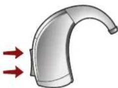 Starkey Axio - Wippschalter – Lautstärkeeinstellung - 1