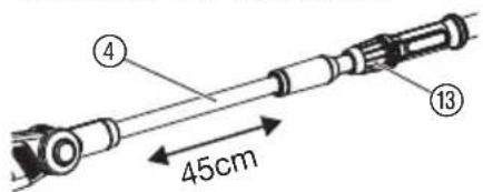 ④ 45cm ⑬