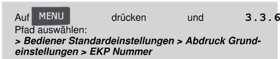 Neopost IS-5000 - EKP-/JOB-Eingaben - 5