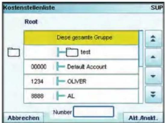 Neopost IS-5000 - Zuordnen von Kostenstellen zu Bedienern - 3