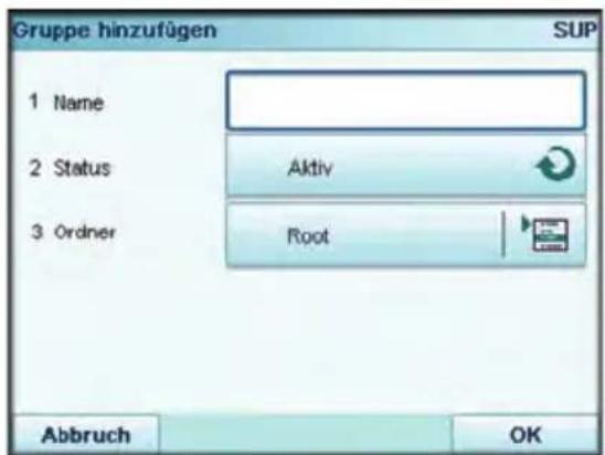 Neopost IS-5000 - So erstellen Sie eine Gruppe: - 1