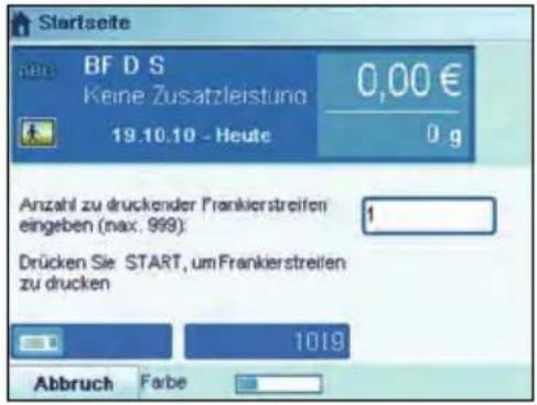 Neopost IS-5000 - drücken. - 1