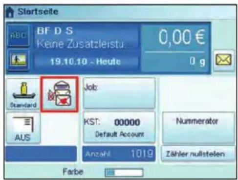 Neopost IS-5000 - Überprüfen des Modus der Verschließeinheit - 6