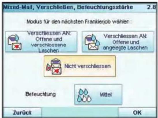 Neopost IS-5000 - Dicken -Einstellung: - 2