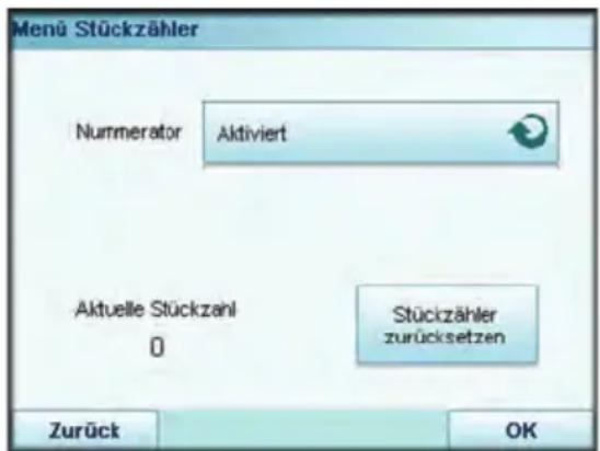 Neopost IS-5000 - So aktivieren Sie den Nummerator: - 1