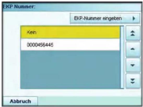 Neopost IS-5000 - So verwenden Sie eine EKP-Nummer: - 3