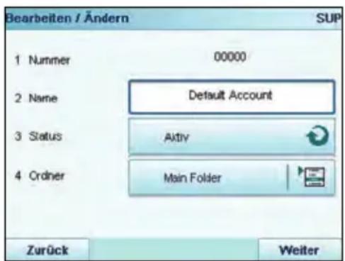 Neopost IS-5000 - So zeigen Sie die Parameter einer Kostenstelle an oder be-arbeiten diese: - 1