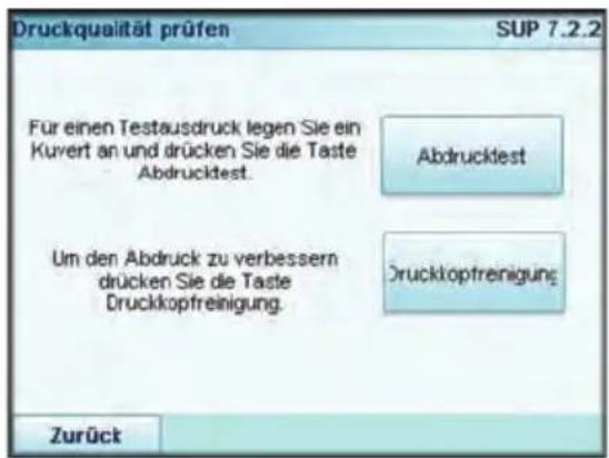Neopost IS-5000 - So testen Sie die Druckqualität: - 2