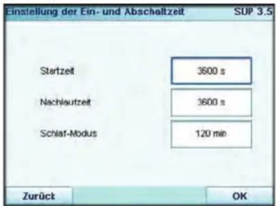 Neopost IS-5000 - So ändern Sie die Ein-Abschaltzeiten für das System: - 1
