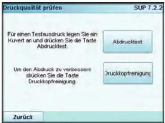 Neopost IS-5000 - So reinigen Sie die Druckköpfe automatisch: - 2