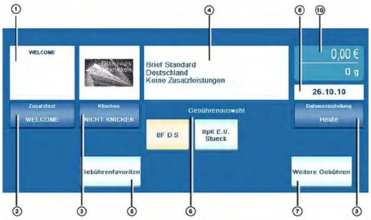 Neopost IS-6000 - Bedienfeld - 2