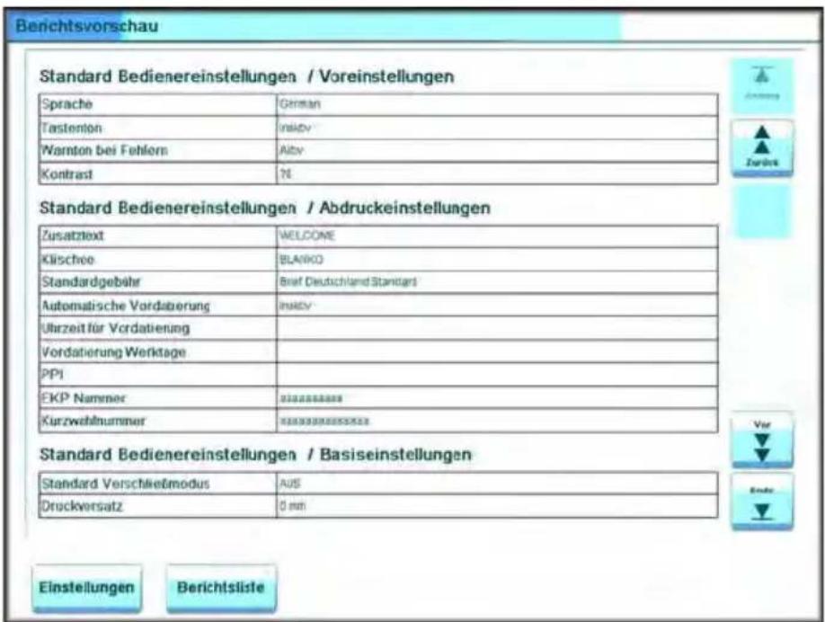 Neopost IS-6000 - Maschinenkonfiguration - 1