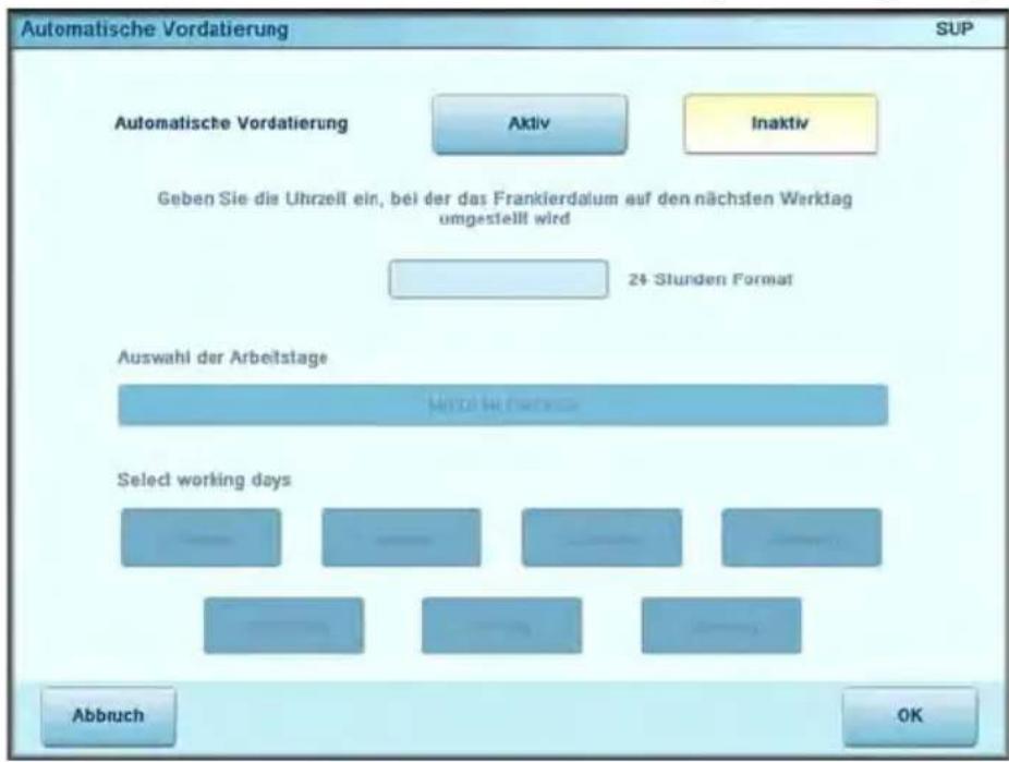 Neopost IS-6000 - So ändern Sie die Standardwiegeart: - 2