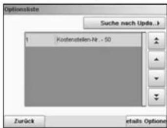 Neopost IS-480 - Aufrufen der Optionsliste - 3