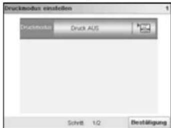 Neopost IS-480 - Überprüfen oder ändern Sie den Druckmodus : - 1