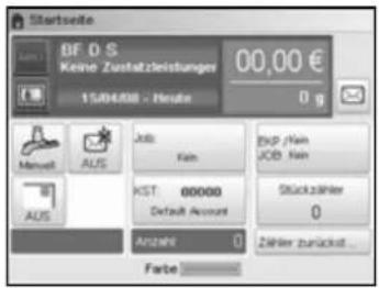 Neopost IS-480 - Obligatorische Eingaben: - 1