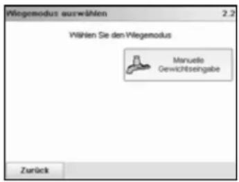 Neopost IS-480 - Wählen Sie eine Wiegeart aus (falls Sie keinen Betrag eingegeben haben) - 1